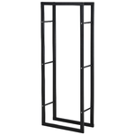 HOMCOM Scaffale Porta Legna Legnaia Verticale Supporto per Legna Portata 100kg Metallo 60 × 25 × 150cm