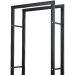 HOMCOM-Scaffale-Porta-Legna-Legnaia-Verticale-Supporto-per-Legna-Portata-100kg-Metallo-60-×-25-×-150cm