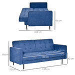 HOMCOM-Divano-Letto-a-1-Piazza-in-Tessuto-Seduta-3-Posti-e-Schienale-a-3-Reclinazioni-187x91x85cm