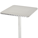 HOMCOM-Tavolo-Bar-Ristorante-in-Acciaio-Inox-Quadrato-60x60cm-Altezza-70-110cm