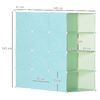 HOMCOM-Mobile-Scarpiera-Modulare-Salvaspazio-a-Fungo-16-Cubi-in-Acciaio-e-PP-145x47x145-cm-Verde-e-Blu