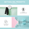 HOMCOM-Mobile-Scarpiera-Modulare-Salvaspazio-a-Fungo-16-Cubi-in-Acciaio-e-PP-145x47x145-cm-Verde-e-Blu