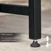 HOMCOM-Scrivania-per-Camera-e-Ufficio-con-Mensola-in-Stile-Industriale-Metallo-e-Legno-120x60x75cm-Marrone-Rustico
