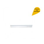 Trade Shop Traesio-plafoniera Led Neon T5 Sottopensile Vetro Trasparente 30 Watt 150 Cm -