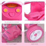 HOMCOM-Triciclo-per-Bambini-da-18-72-Mesi-con-Suoni-e-Luci-Triciclo-con-Maniglione-e-Tettuccio-Rimovibile-a-Forma-di-Moto-Rosa