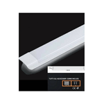 Trade Shop Traesio-plafoniera Led Slim 54w 120cm Sottopensile Ripiani Luce Calda Fredda Naturale -