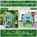 HOMCOM-Ampia-Tenda-Gioco-Mimetica-per-Bambini-3--Anni-Ospita-3-4-Bambini--93x69x103cm-