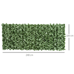 Outsunny-Rotolo-di-Siepe-Artificiale-per-Balcone-e-Giardino-in-PE-Anti-UV-Siepe-Finta-con-Foglie-Verde-Scuro-240x100cm