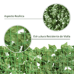 Outsunny-Rotolo-di-Siepe-Artificiale-per-Balcone-e-Giardino-in-PE-Anti-UV-Siepe-Finta-con-Foglie-Verde-Scuro-240x100cm