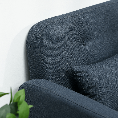 HOMCOM-Divano-2-Posti-con-Rivestimento-in-Tessuto-e-2-Cuscini-135x74x82cm-Blu-Scuro