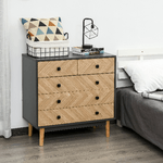 HOMCOM-Cassettiera-per-Camera-da-Letto-con-5-Cassetti-in-Legno-Stile-Vintage-Industriale