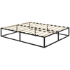 HOMCOM-Struttura-Letto-con-Doghe-in-Compensato-e-Contenitore-Inferiore-190x160x35cm-Nero-e-Colore-Legno