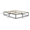 HOMCOM-Struttura-Letto-con-Doghe-in-Compensato-e-Contenitore-Inferiore-190x160x35cm-Nero-e-Colore-Legno