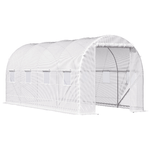 Outsunny-Serra-da-Giardino-a-Tunnel-5x2x2m-con-Struttura-in-Acciaio-e-Telo-in-Polietilene-Bianco