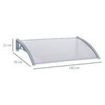 Outsunny-Pensilina-Tettoia-in-PVC-Alveolare-Resistente-e-Alluminio-140x70x21cm