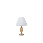 Ideal Lux Lampade Da Scrivania - Ufficio Classico Firenze Metallo Oro 1 Luce E14