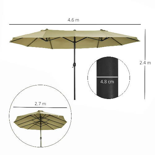 Outsunny-Ombrellone-da-Giardino-Doppio-con-Apertura-a-Manovella-in-Acciaio-e-Poliestere-460x270x240-cm