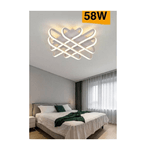 Trade Shop Traesio-plafoniera Da Soffitto Led 58 W Lampadario Moderno Luce 6500k 4000k 3000k C41-b -