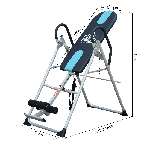 HOMCOM-Panca-a-Inversione-Gravitazionale-Professionale-Imbottita-Tavola-di-Inversione-in-Acciaio-65x112-142x126cm