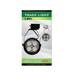 Trade Shop Traesio-track Light Con Lampada Par 40 Watt Ventilata Attacco E27 Con Portalampada -