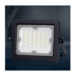 Trade Shop Traesio-faretto Led Proiettore Slim Esterno Nero 20w Ip65 Luce 4000k 6500k 3000k Fs20w-n -