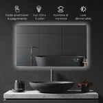 kleankin-Specchio-Bagno-con-Luce-LED-Sistema-Anti-Appannamento-e-Tasti-Touch-90x60cm-Argento