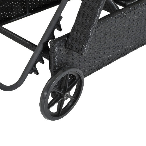 Outsunny-Lettino-Sedia-a-Sdraio-Prendisole-da-Giardino-in-Rattan-Altezza-Regolabile-con-Ruote