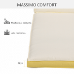 Outsunny-Cuscino-per-Lettino-Prendisole-con-Rivestimento-Poliestere-Sfoderabile-188x53x8cm-Bianco-Crema