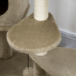 PawHut-Albero-Tiragraffi-per-Gatti-con-Pali-in-Sisal-Lettino-Casetta-e-Piattaforme-55x55x94-cm-Marrone