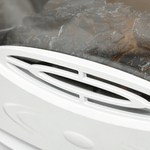 HOMCOM-Camino-Elettrico-Effetto-Fiamma-e-3-Lati-Aperti-Temperatura-Regolabile-Copertura-20-25m²---Bianco