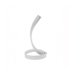 Trade Shop Traesio-lampada Da Tavolo Led Moderna A Spirale Curva 12watt Luce Da Comodino Bianca D05 -