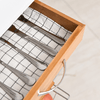 HOMCOM-Carrello-da-Cucina-in-Legno-Marrone-con-1-Cassetto-e-4-Cestelli-Metallici