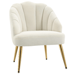 HOMCOM-Poltrona-in-Velluto-Imbottita-con-Schienale-a-Conchiglia-per-Camera-e-Salotto-63x65x84cm