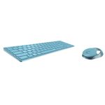 Rapoo-9750M-tastiera-Mouse-incluso-RF-senza-fili--Bluetooth-QWERTZ-Tedesco-Blu