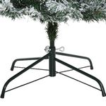 HOMCOM-210cm-Albero-di-Natale-Pino-Artificiale-Effetto-Neve-con-Rami-631-Base-Pieghevole-Rimovibile-Decorazioni-Natalizie