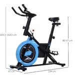 HOMCOM-Cyclette-da-Camera-con-Trasmissione-a-Cinghia-Cyclette-Professionale-con-Manubrio-e-Sellino-Regolabili-Volano-6kg-Schermo-LCD-Fino-a-120kg-Nero-e-Azzurro