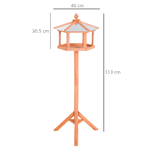 PawHut-Casetta-Mangiatoia-per-uccelli-in-Legno-113x85x40cm