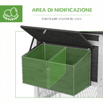 PawHut-Gabbia-per-Galline-o-Anatre-Pollaio-Prefabbricato-in-Legno-con-Tetto-Impermeabile-178x95x100-cm-Grigio