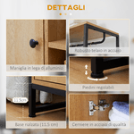 HOMCOM-Appendiabiti-in-Acciaio-e-Legno-Stile-Industriale-con-Scarpiera-e-Ripiani-80x40x180cm