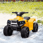 HOMCOM-Quad-Elettrico-per-Bambini-ATV-6V-con-Fari-e-Clacson-Velocita-3km-h-Eta-18-36-Mesi-65x40x43cm-Nero-Giallo