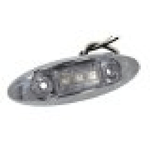 10 Pezzi Fanali Laterali Led 24V 12V Bianco Freddo Per Luci Ingombro Cortesia Targa Cupola Cappa Camper Trattore Autocarro Barca