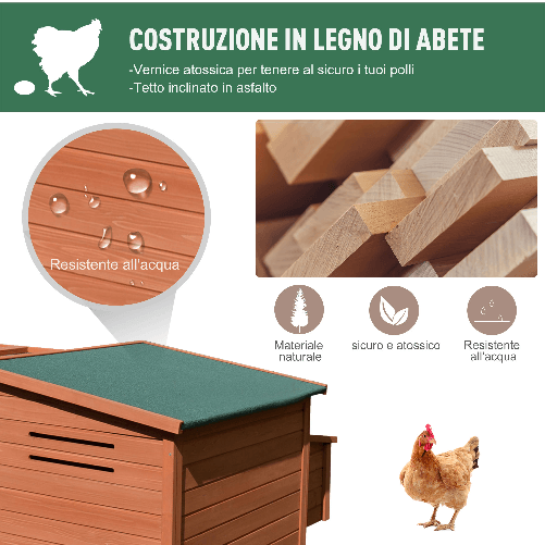 PawHut-Pollaio-in-Legno-per-Galline-Casetta-con-Tetto-Apribile-e-Spazio-Esterno