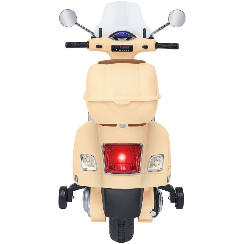 E-Spidko-Vespa-GTS-Super-Sport-a-batteria-12V-colore-crema-mis.-102-x-75-x-51-cm-accensione-con-effetti-sonori-clacson-funzionante-retromarcia-fari-led-anteriori-e-posteriori-sellino-in-pelle-paravento-anteriore-bauletto-porta-oggetti-portata-mas