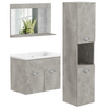 kleankin-Set-Mobili-Bagno-con-Mobile-Lavabo-60cm-e-Lavandino-in-Ceramica-Colonna-Bagno-e-Specchiera-Grigio