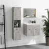 kleankin-Set-Mobili-Bagno-con-Mobile-Lavabo-60cm-e-Lavandino-in-Ceramica-Colonna-Bagno-e-Specchiera-Grigio