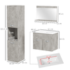 kleankin-Set-Mobili-Bagno-con-Mobile-Lavabo-60cm-e-Lavandino-in-Ceramica-Colonna-Bagno-e-Specchiera-Grigio