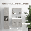 kleankin-Set-Mobili-Bagno-con-Mobile-Lavabo-60cm-e-Lavandino-in-Ceramica-Colonna-Bagno-e-Specchiera-Grigio