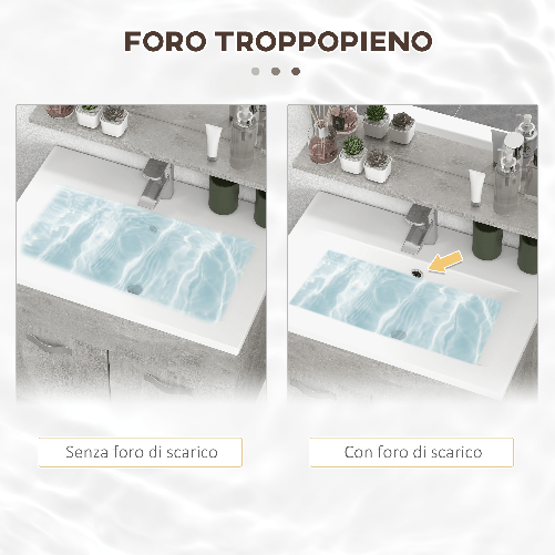 kleankin-Set-Mobili-Bagno-con-Mobile-Lavabo-60cm-e-Lavandino-in-Ceramica-Colonna-Bagno-e-Specchiera-Grigio