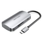 Vention TNHHB hub di interfaccia USB tipo-C 5000 Mbit/s Grigio