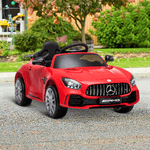 HOMCOM-Macchinina-per-Bambini-Elettrica-12V-con-Licenza-Mercedes-AMG-GTR-Velocita-3-5km-h-105x58x45-cm-Rosso